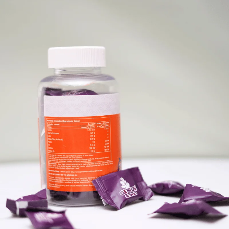Genius Gummies – Calcium & Vitamin D3 for Kids - Image 3