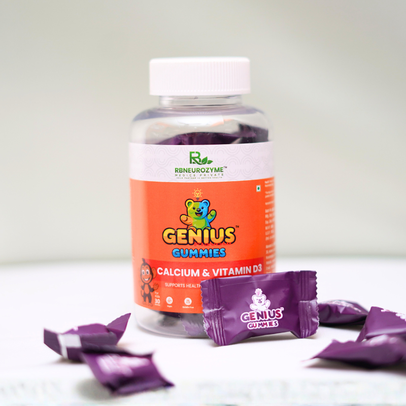 Genius Gummies – Calcium & Vitamin D3 for Kids